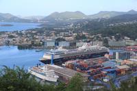 Blick auf Castries